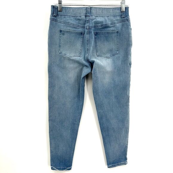 BETABRAND Light Wash Stretch Denim Pull On Skinny Jeans Size Small Petite - Picture 2 of 6